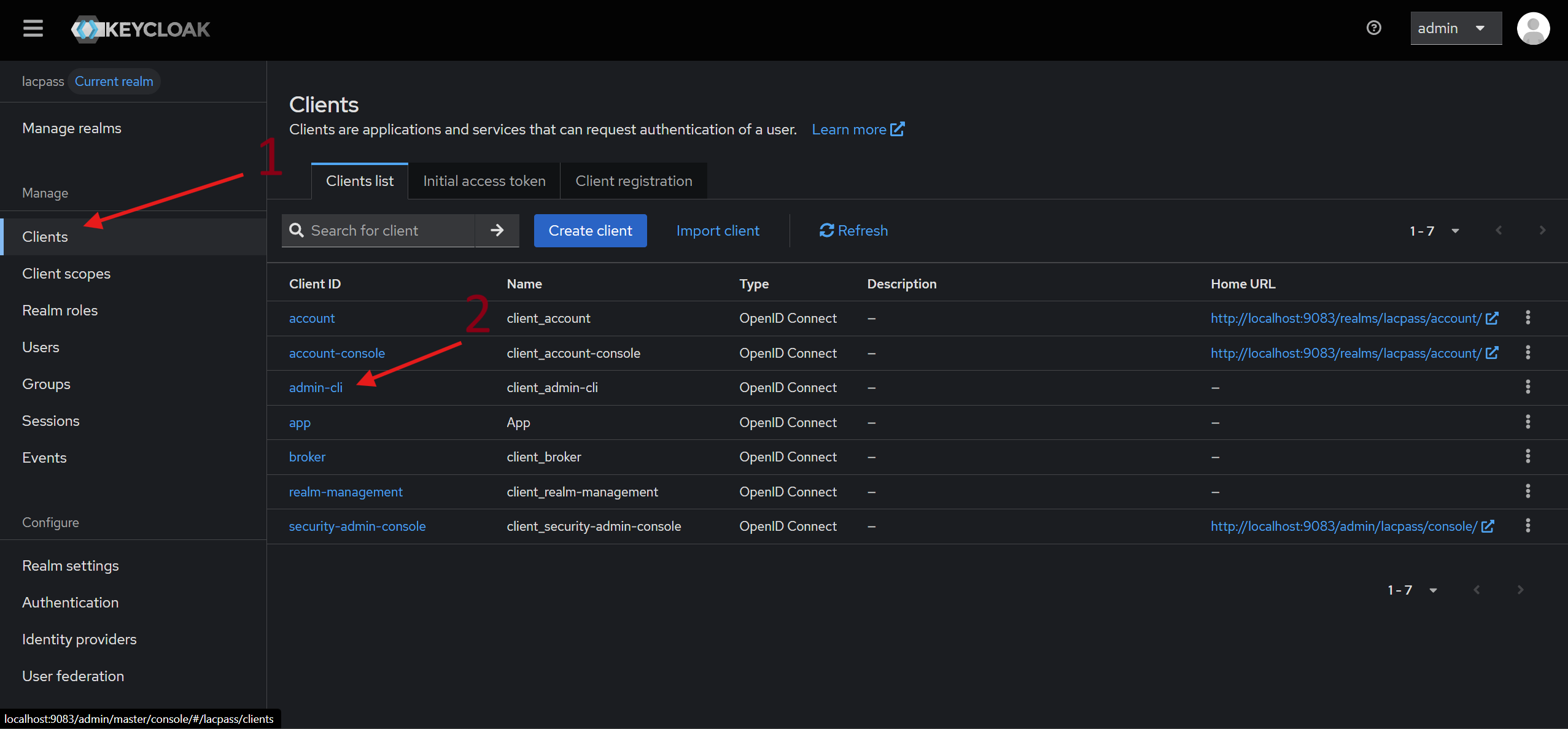 Admin CLI Access
